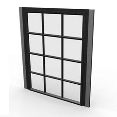 industrial modern design swing upvc glass doors metal frames reclaimed steel windows french factory style on China WDMA