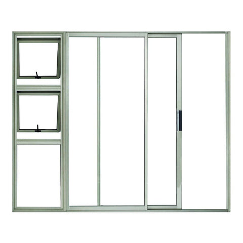 interior Aluminum glass sliding patio door with opening window designs on China WDMA