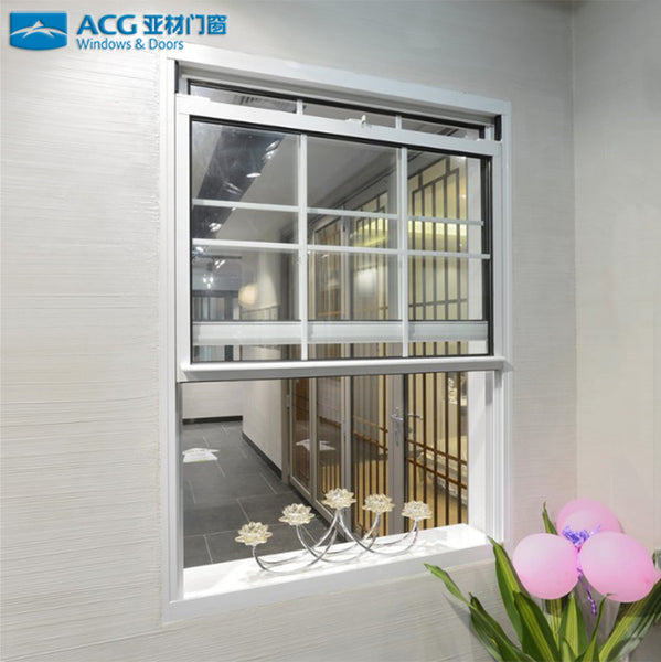 lifting and sliding window with white powder coated aluminum frame on China WDMA