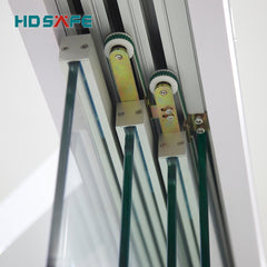 modern single 3 panel sliding glass door accessories for office on China WDMA