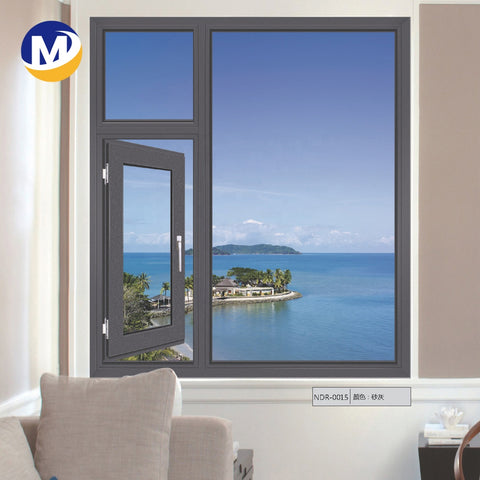 newest design Cheap Window Fashion Casement Aluminum double Glass casement Windows profile on China WDMA