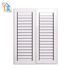 outdoor aluminum louvers exterior plantation shutters window supplier metal security shutters for windows on China WDMA