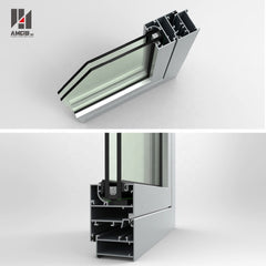 philippines price double glazing black aluminum framed glass casement window on China WDMA