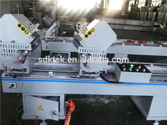 pvc miter saw double head Upvc profile cutting machine window door making machine on China WDMA