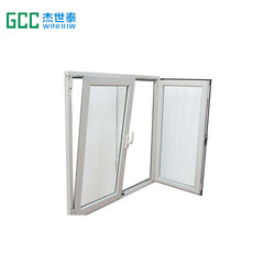 pvc sliding tinted glass window with roller shutter on China WDMA