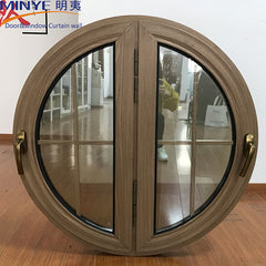 round top design upvc window /top round design PVC window on China WDMA