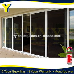 sliding glass doors with built in blinds / aluminum bifold door on China WDMA