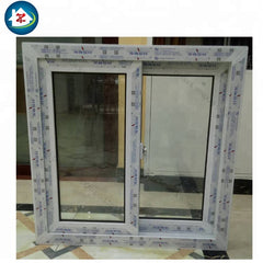 small 3 track upvc sliding windows on China WDMA