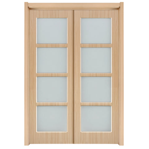 soundproof interior insulated sliding barn doors translucent glass bedroom sliding door on China WDMA