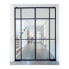 steel four panels home hotel interior exterior apartment steel bifold to french 28 inch door lowes top hung on China WDMA