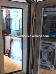 thermal broken frame aluminium casement window with insect screen on China WDMA