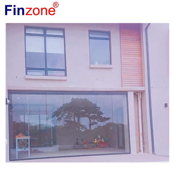 transparent frameless aluminium sliding folding stacking balcony glass partitions doors on China WDMA