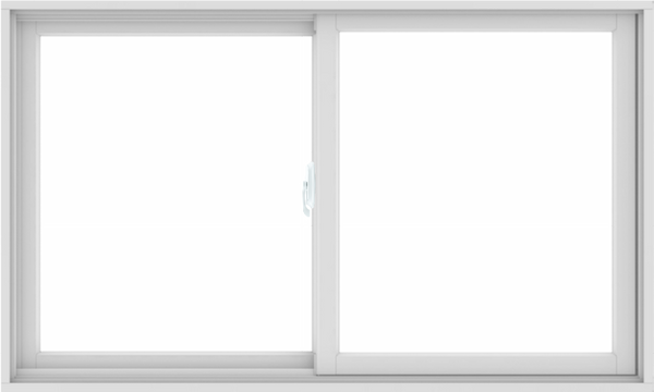 WDMA 60X36 (59.5 x 35.5 inch) White uPVC/Vinyl Sliding Window without Grids Interior