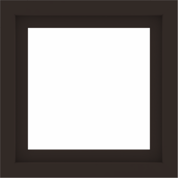 WDMA 24x24 (23.5 x 23.5 inch) Dark Bronze Aluminum Picture Window without Grids Interior