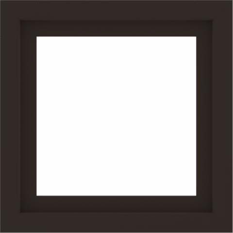 WDMA 24x24 (23.5 x 23.5 inch) Dark Bronze Aluminum Picture Window without Grids Interior