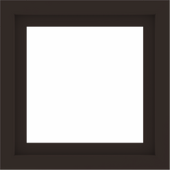 WDMA 24x24 (23.5 x 23.5 inch) Dark Bronze Aluminum Picture Window without Grids Interior