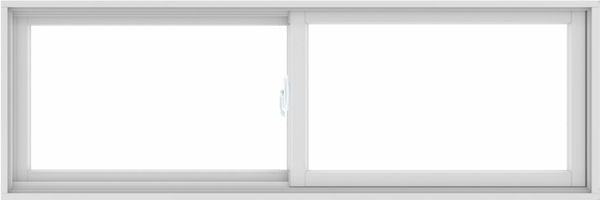 WDMA 72X24 (71.5 x 23.5 inch) White uPVC/Vinyl Sliding Window without Grids Interior