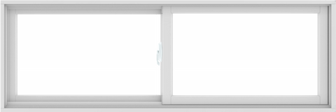 WDMA 72X24 (71.5 x 23.5 inch) White uPVC/Vinyl Sliding Window without Grids Interior