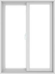 WDMA 36X48 (35.5 x 47.5 inch) White uPVC/Vinyl Sliding Window without Grids Interior