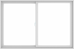 WDMA 72X48 (71.5 x 47.5 inch) White uPVC/Vinyl Sliding Window without Grids Interior