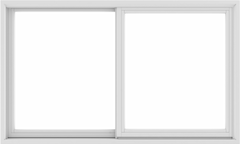 WDMA 60X36 (59.5 x 35.5 inch) White uPVC/Vinyl Sliding Window without Grids Exterior