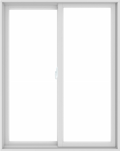 WDMA 48X60 (47.5 x 59.5 inch) White uPVC/Vinyl Sliding Window without Grids Interior