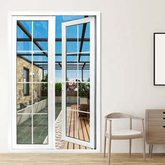 upvc/ pvc/ plastic french patio double casement/ swing door on China WDMA