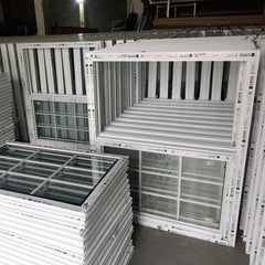 vertical sliding UPVC grill windows design on China WDMA