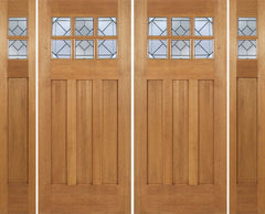 WDMA 100x84 Door (8ft4in by 7ft) Exterior Mahogany Randall Double Door/2side w/ Q Glass 1