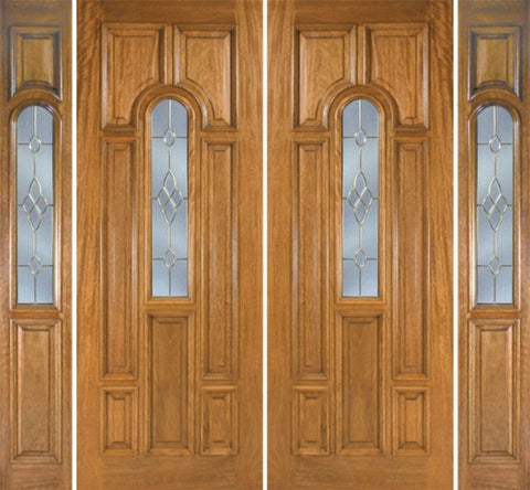 WDMA 100x96 Door (8ft4in by 8ft) Exterior Mahogany Talbot Double Door/2side w/ C Glass 1