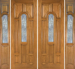 WDMA 100x96 Door (8ft4in by 8ft) Exterior Mahogany Talbot Double Door/2side w/ OL Glass 1