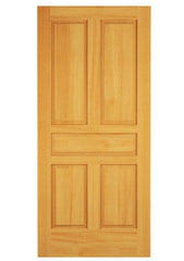 WDMA 12x80 Door (1ft by 6ft8in) Exterior Swing Knotty Alder Wood 5 Panel Rustic Single Door 1