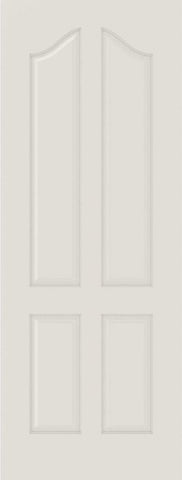 WDMA 12x80 Door (1ft by 6ft8in) Interior Bifold Smooth 4050 MDF 4 Panel Arch Panel Single Door 1