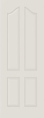 WDMA 12x80 Door (1ft by 6ft8in) Interior Bifold Smooth 4050 MDF 4 Panel Arch Panel Single Door 1