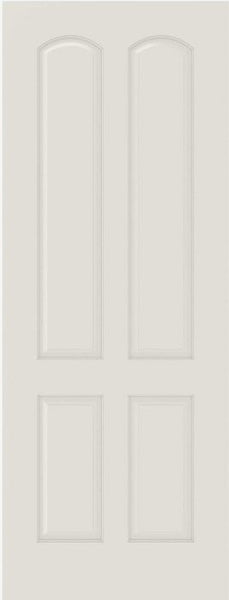 WDMA 12x80 Door (1ft by 6ft8in) Interior Bypass Smooth 4080 MDF 4 Panel Arch Panel Single Door 1