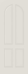 WDMA 12x80 Door (1ft by 6ft8in) Interior Bifold Smooth 4040 MDF 4 Panel Round Panel Single Door 1