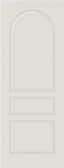 WDMA 12x80 Door (1ft by 6ft8in) Interior Swing Smooth 3040 MDF 3 Panel Round Panel Single Door 1