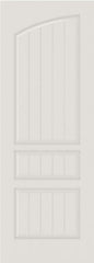 WDMA 12x80 Door (1ft by 6ft8in) Interior Barn Smooth SV3060 MDF PLANK/V-GROOVE 3 Panel Arch Panel Single Door 1