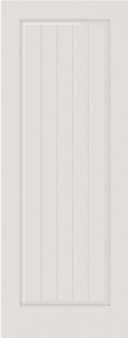 WDMA 12x80 Door (1ft by 6ft8in) Interior Barn Smooth SV1010 MDF PLANK/V-GROOVE 1 Panel Single Door 1