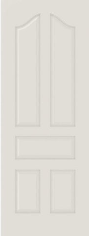 WDMA 12x80 Door (1ft by 6ft8in) Interior Bypass Smooth 5050 MDF 5 Panel Arch Panel Single Door 1