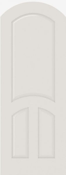 WDMA 12x80 Door (1ft by 6ft8in) Interior Swing Smooth 3230AR MDF 3 Panel Arch Top and Panel Single Door 1