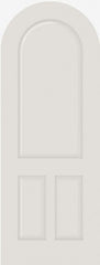 WDMA 12x80 Door (1ft by 6ft8in) Interior Swing Smooth 3210R MDF 3 Panel Round Top and Panel Single Door 1