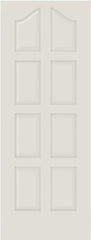 WDMA 12x80 Door (1ft by 6ft8in) Interior Bifold Smooth 8050 MDF 8 Panel Arch Panel Single Door 1