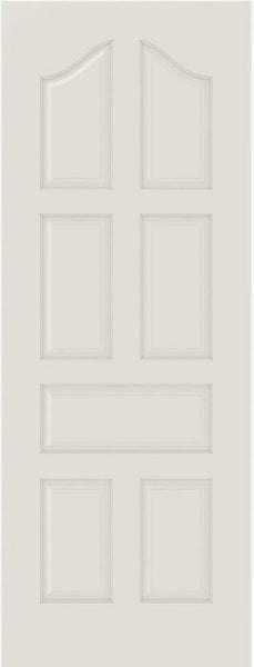 WDMA 12x80 Door (1ft by 6ft8in) Interior Bifold Smooth 7030 MDF 7 Panel Arch Panel Single Door 1