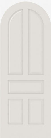 WDMA 12x80 Door (1ft by 6ft8in) Interior Swing Smooth 5040R MDF 5 Panel Round Top and Panel Single Door 1