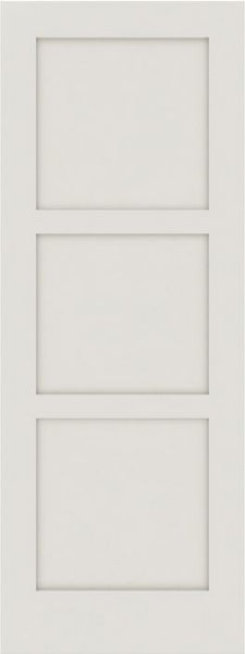 WDMA 12x80 Door (1ft by 6ft8in) Interior Barn Smooth SS 3100 MDF 3 Panel Shaker Single Door 1