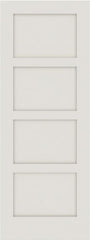 WDMA 12x80 Door (1ft by 6ft8in) Interior Swing Smooth SS 4100 MDF 4 Panel Shaker Single Door 1