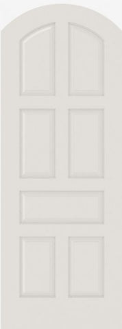 WDMA 12x80 Door (1ft by 6ft8in) Interior Swing Smooth 7020AR MDF 7 Panel Arch Top and Panel Single Door 1