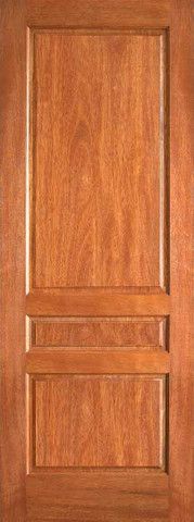 WDMA 15x80 Door (1ft3in by 6ft8in) Interior Swing Mahogany P-630 3 Panel Single Door 1