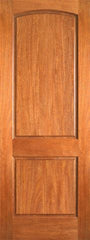 WDMA 15x80 Door (1ft3in by 6ft8in) Interior Barn Mahogany P-621 2 Panel Arch Top Panel Single Door 1